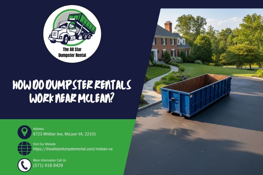 How Do Dumpster Rentals Work near McLean