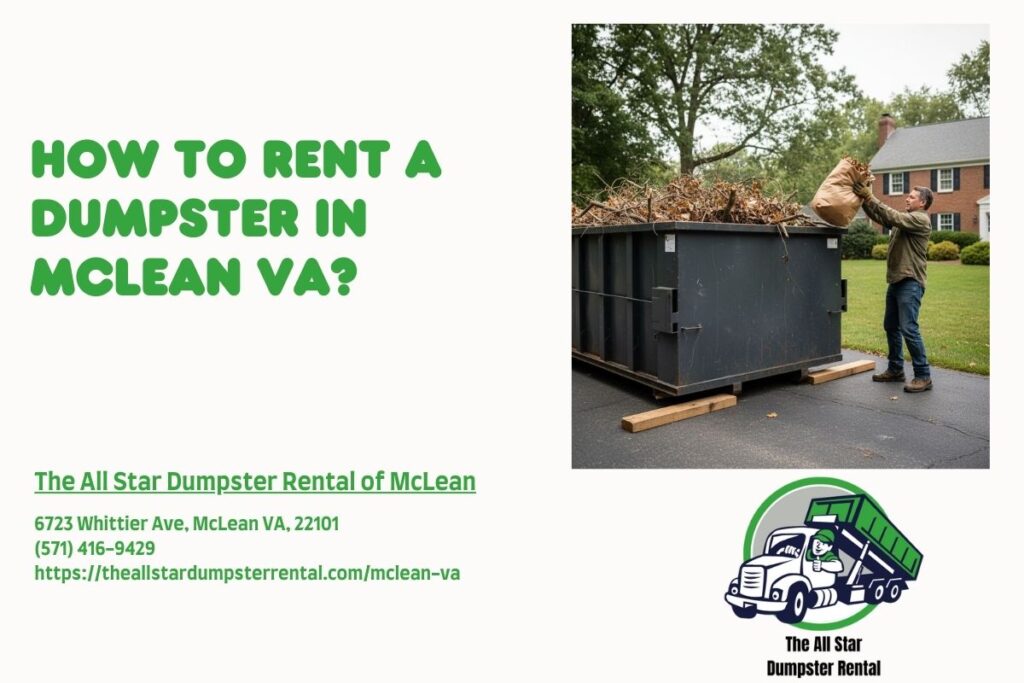 How To Rent A Dumpster in McLean VA