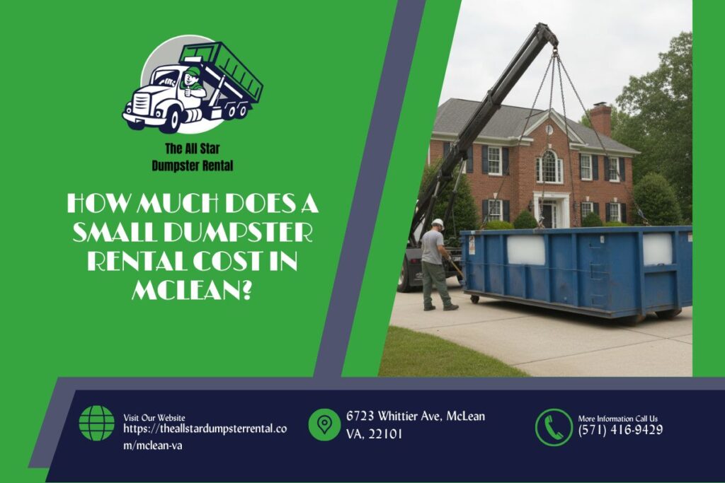 How Much Does A Small Dumpster Rental Cost in McLean