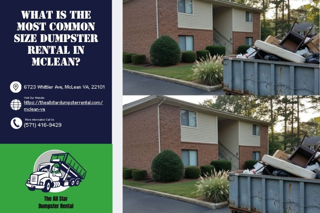What Is The Most Common Size Dumpster Rental in McLean